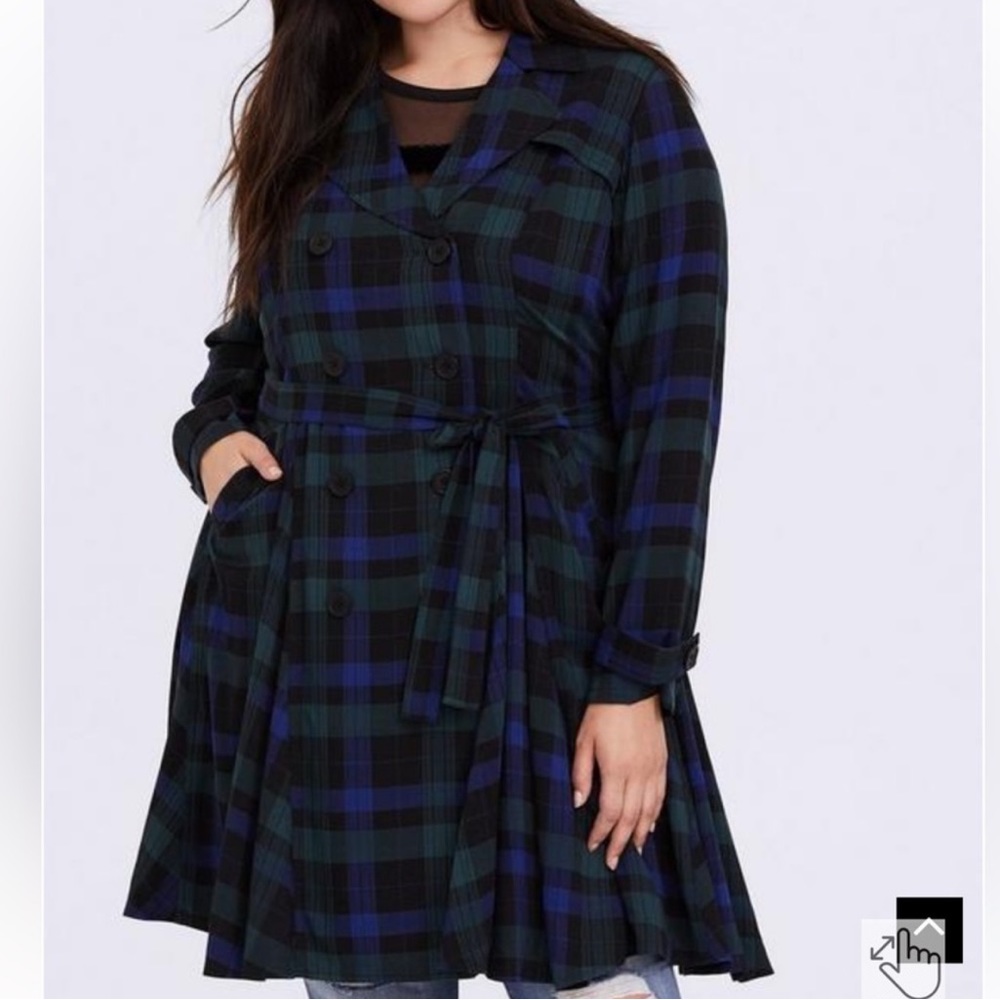 Torrid Rayon Twill Trench‎ Coat